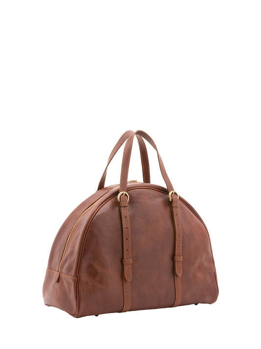 Borsa da viaggio unisex In Vera pelle Made in Italy 47x34x22 cm-1