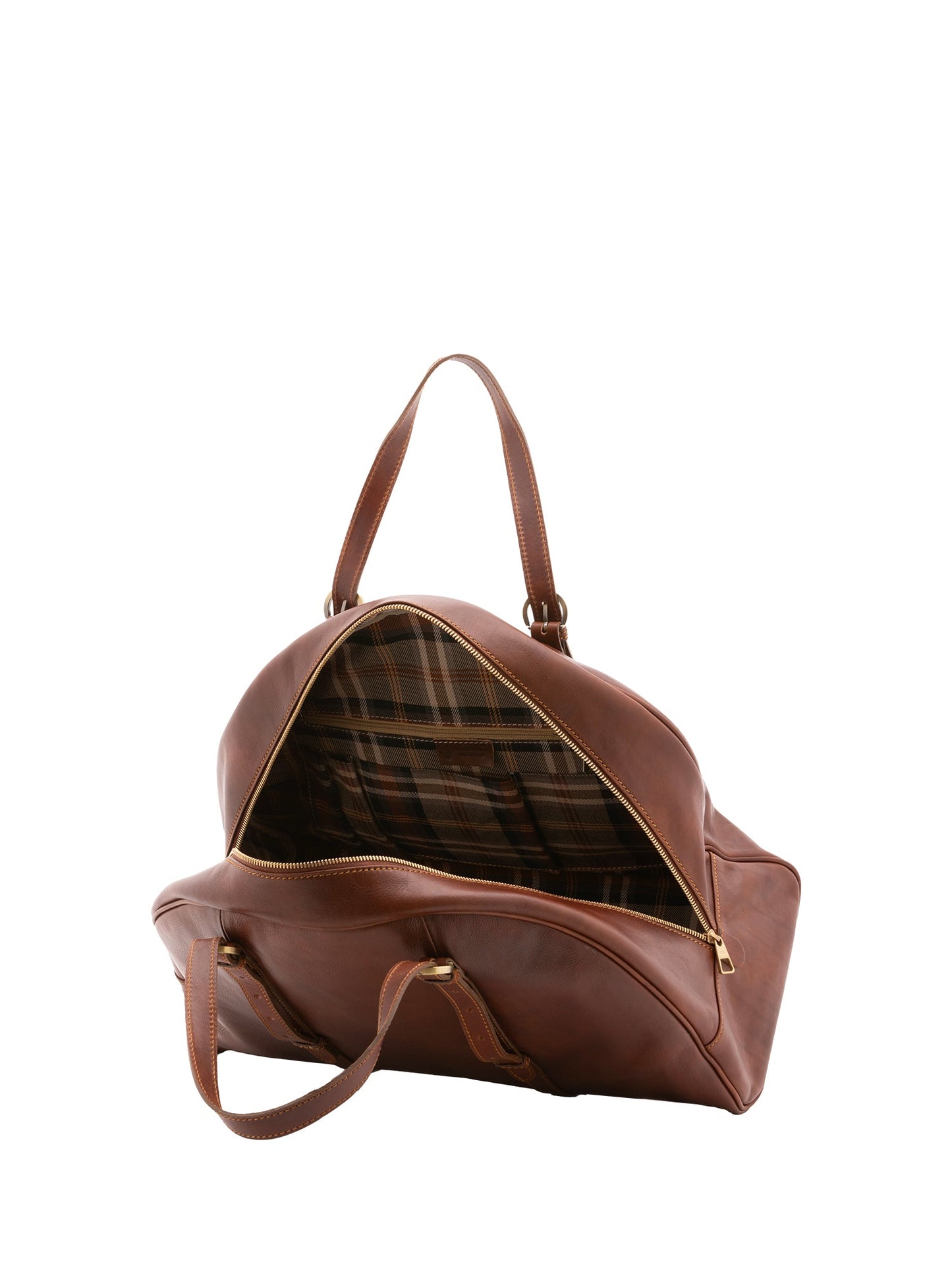 Borsa da viaggio unisex In Vera pelle Made in Italy 47x34x22 cm-4