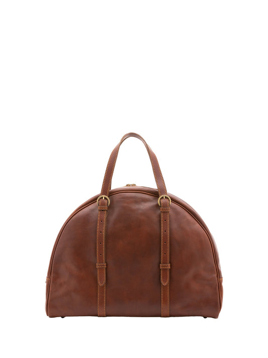 Borsa da viaggio unisex In Vera pelle Made in Italy 47x34x22 cm-0